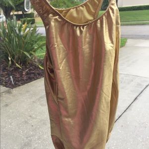 Gold leotard